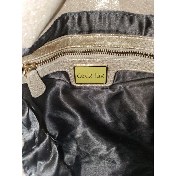 Deux Lux Gold Quilted Shoulder Tote - Picture 5 of 6